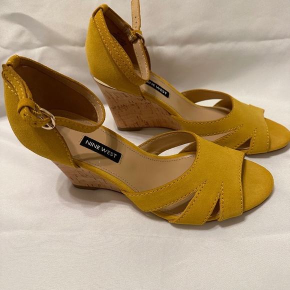Nine West Shoes - Nine West Lilly Wedge Sandal, Women's Yellow